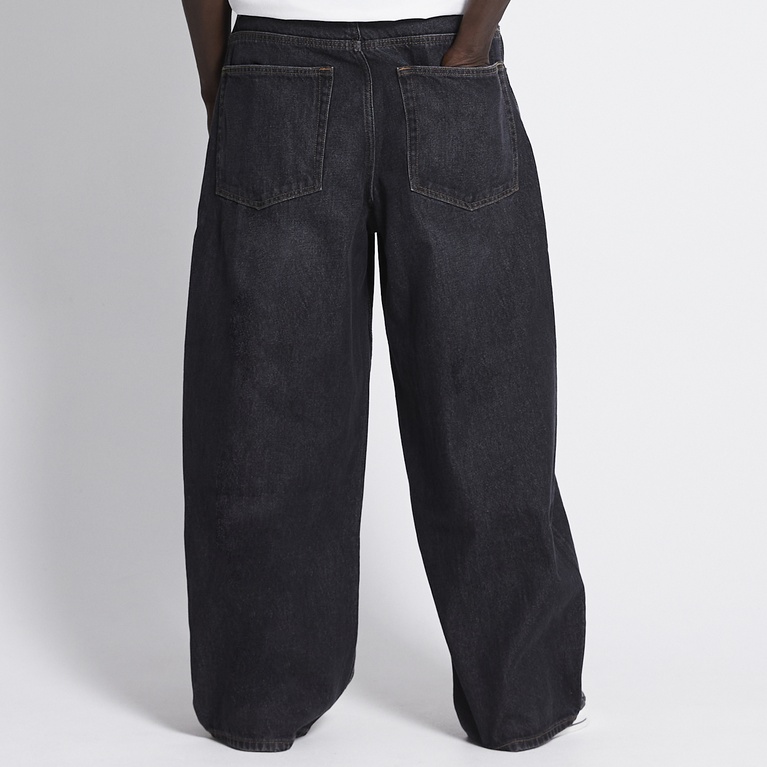 Baggy wide jeans "Giant" Black Used